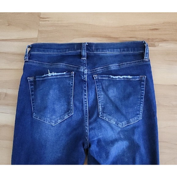 Free People Great Heights Frayed Jeans Medium Wash Distressed Size 27 - Picture 5 of 10